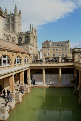 Bath Abbey from Roman Baths