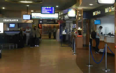 Inside Dover Ferry Terminal