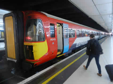 Gatwick Express Train At London Victoria Station