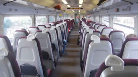 Gatwick Express train interior