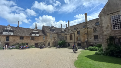 Lacock Abbey courtyard