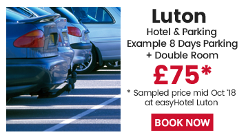 Luton airport hotels with free car parking
