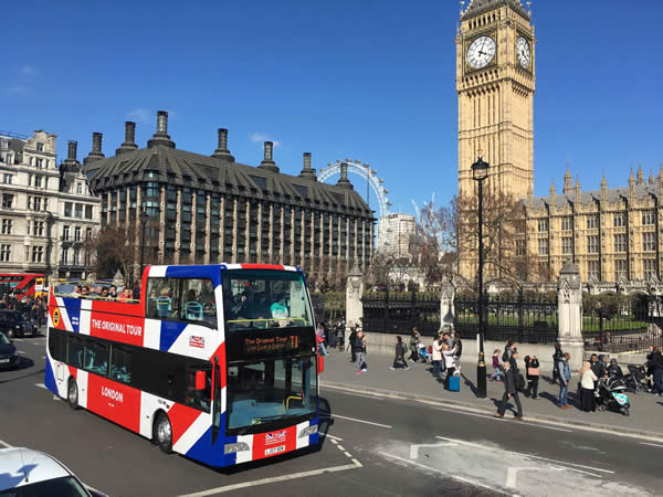 Original London Tour Hop On Hop Off Sightseeing Bus