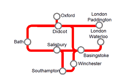 Bath rail map
