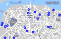 Mapa con los hoteles de London Eye