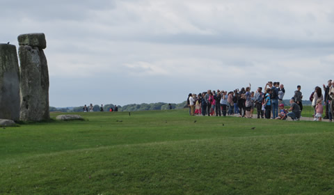 How close to the stones you can get at Stonehenge during public opening hours