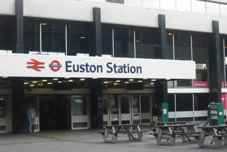 Estación de tren de Londres Euston