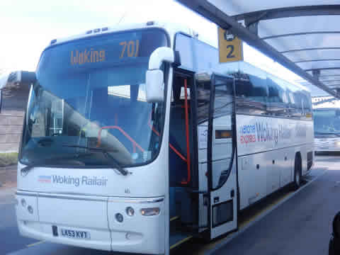 Heathrow to Woking RailAir Link Bus