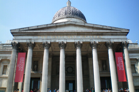 The National Gallery in Trafalgar Square