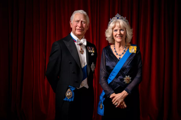 King Charles and Queen Camilla at Madame Tussauds London