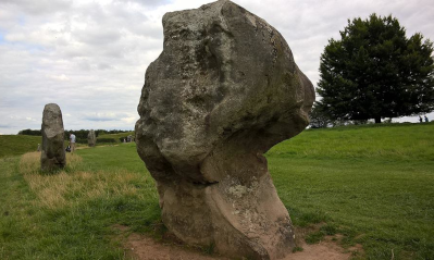 Avebury henge stones close up