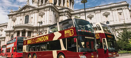 Combine Big Bus hop on hop off bus tour with London attractions
