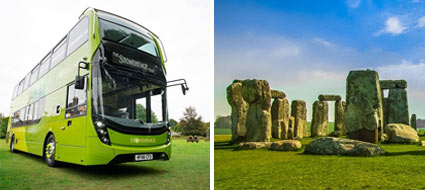 Stonehenge tour bus from Salisbury