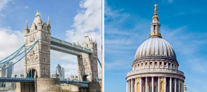 Tower Bridge and St Paul's