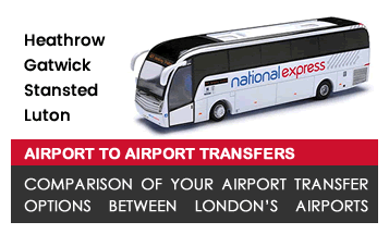 Airport to airport transfer choices from Heathrow Airport