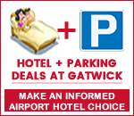 Gatwick hotel and long term parking deals