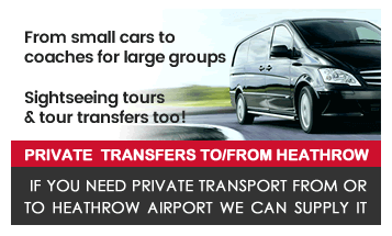 Private transfers to and from Heathrow Airport