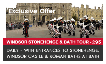  Windsor Castle, the Roman Baths at Bath and Stonehenge day tour from London