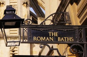 Bath Roman Baths sign