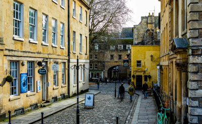 Bath street and shops