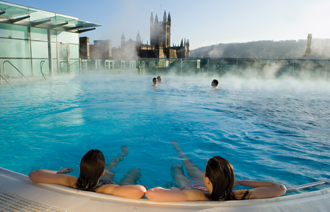 Bath spa rooftop views of Abbey