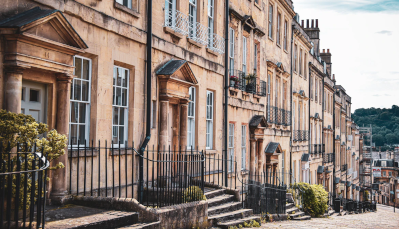 Bath City limestone houses