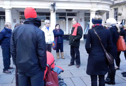 Free walking tour of Georgian Bath group