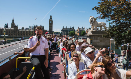 Big Bus tours top deck