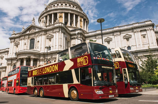 Autobus turistico descapotable Big Bus London
