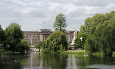 Buckingham Palace from St James's Park, London