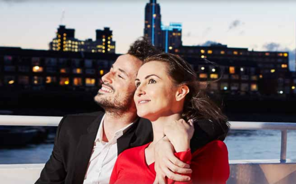 City Cruises, couple on water, London