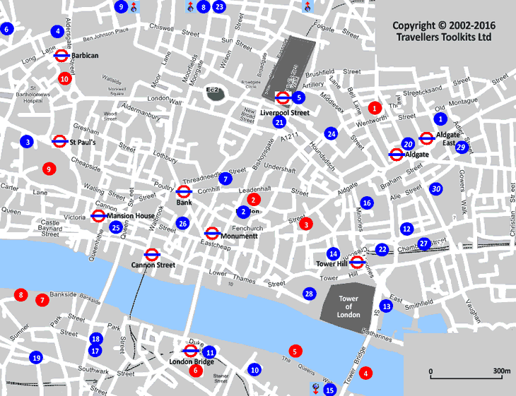 City Hotel Map 