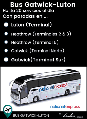 Autobus National Express entre  Gatwick y Luton