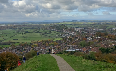 View from the top of Glastonbury Tor