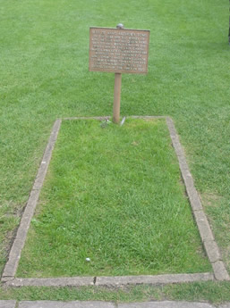 Grave of King Arthur and Guinevere at Glastonbury Abbey