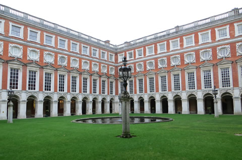 Hampton Court Palace courtyard