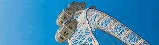london eye, popular london attraction. tickets available.
