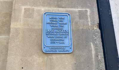 jane austen blue plaque basingstoke assembly rooms