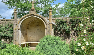 Lacock Abbey rose garden