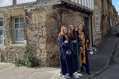 Harry Potter girls in Lacock village