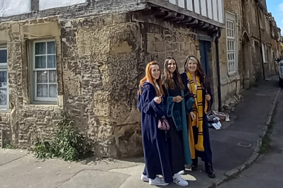 Harry Potter girls in Lacock Village