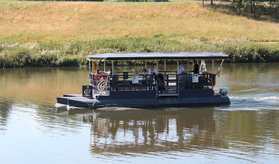 Leeds Castle boat on river