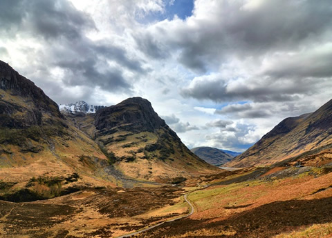 Highland mountains of Scotland