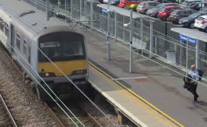 Southend Airport Train At Southend Airport Station