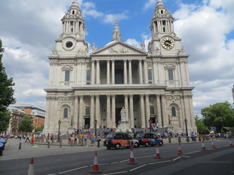 St Paul's Cathedral front entrance London