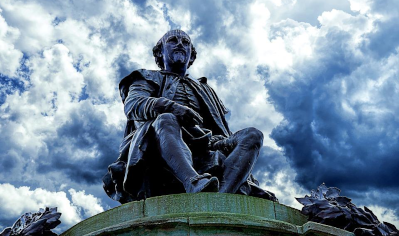 Shakespeare's Statue in Stratford-Upon-Avon</