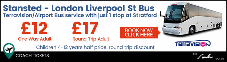 Stansted - London Liverpool Street Airport Coach Tickets