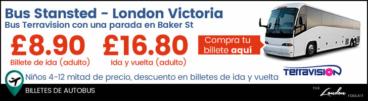 Billetes de autobus Stansted - Victoria en Londres