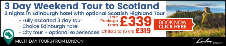 Weekend 3 Day Short Break By Train to Edinburgh and Highlands Tour Ticketing