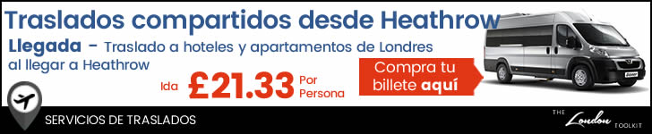 Billetes para traslados a hoteles en Londres desde Heathrow 